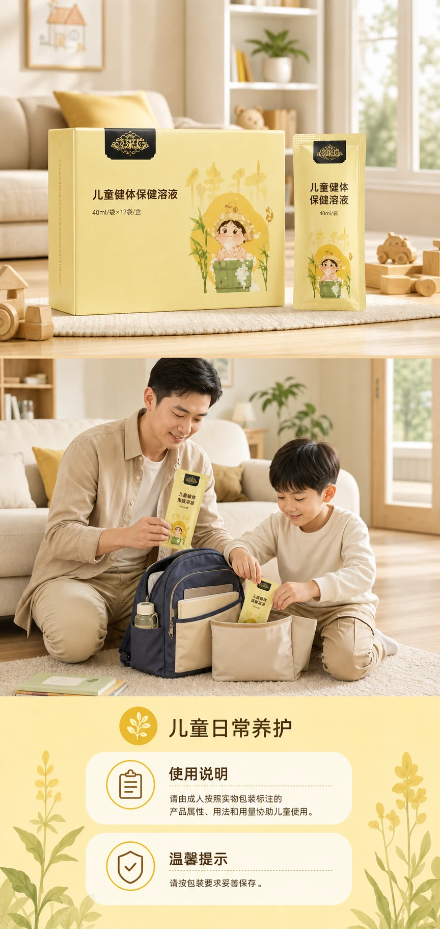 儿童健体保健溶液商品详情